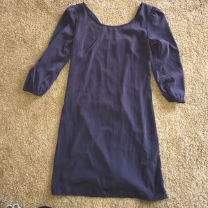 Taupe tunic dress with gorgeous zippered back